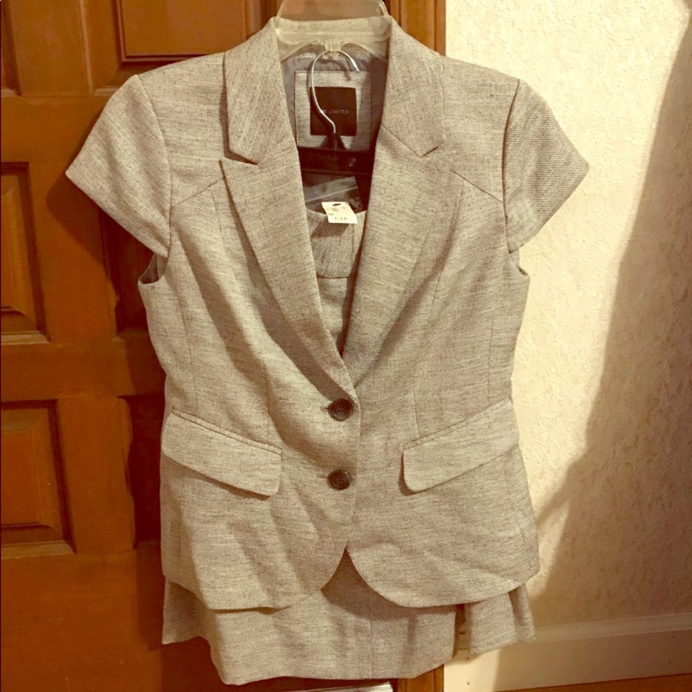 The Limited Blazer And Skirt Set
